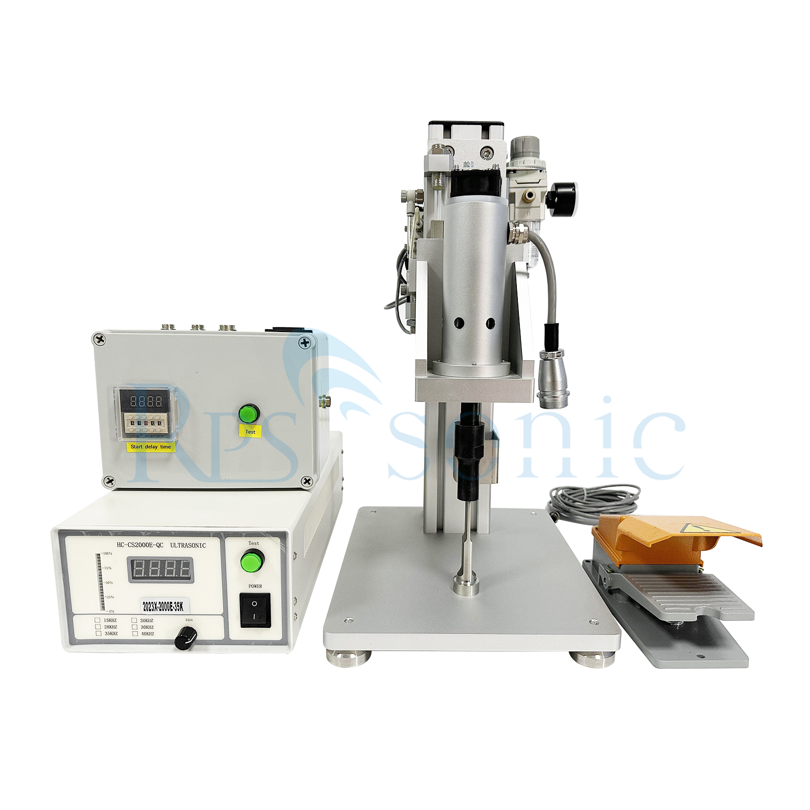 Desktop 35KHz ultrasonic spot welding machine for PET box welding food pedal type