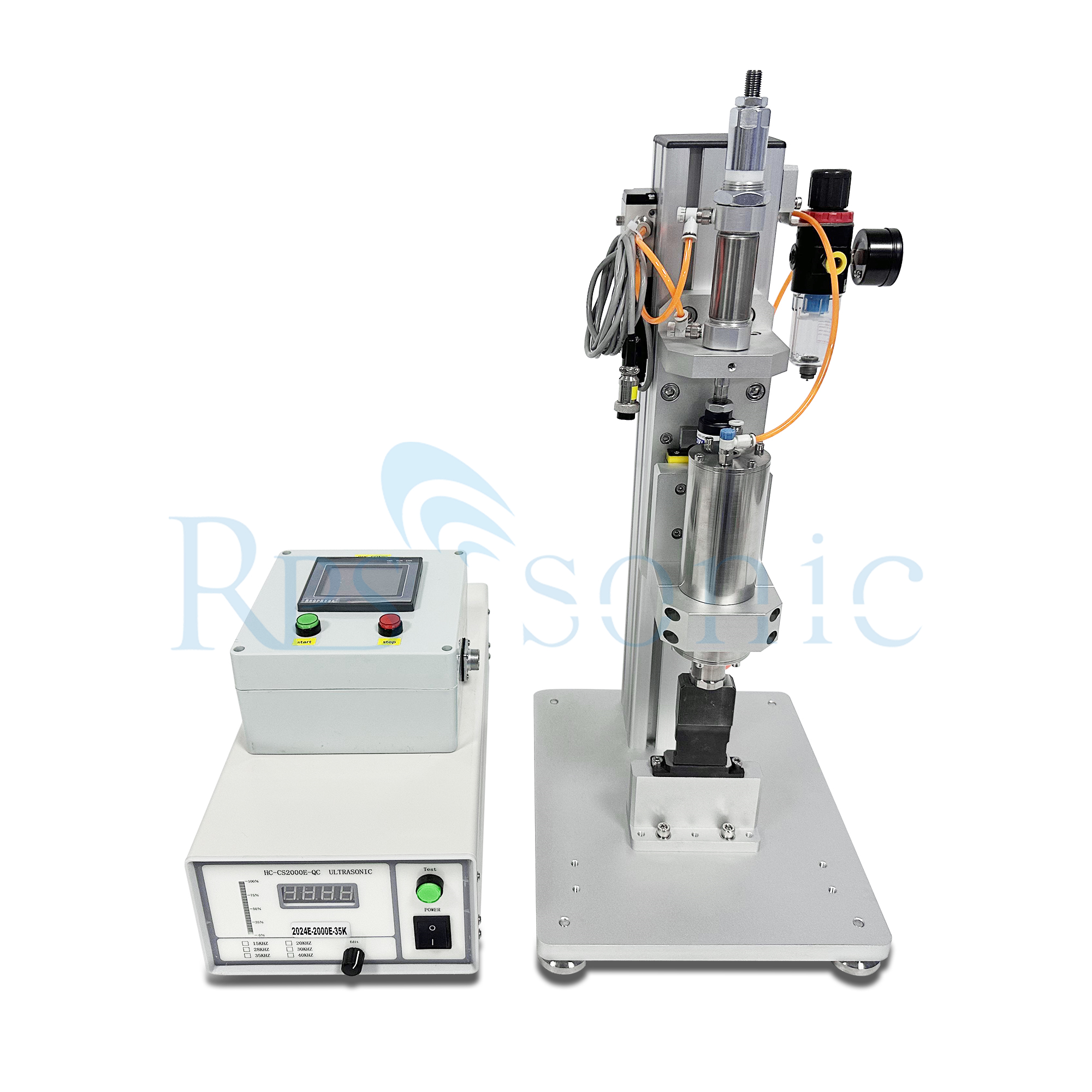Desktop 35KHz ultrasonic spot welding machine for PP box weldingwith food pedal