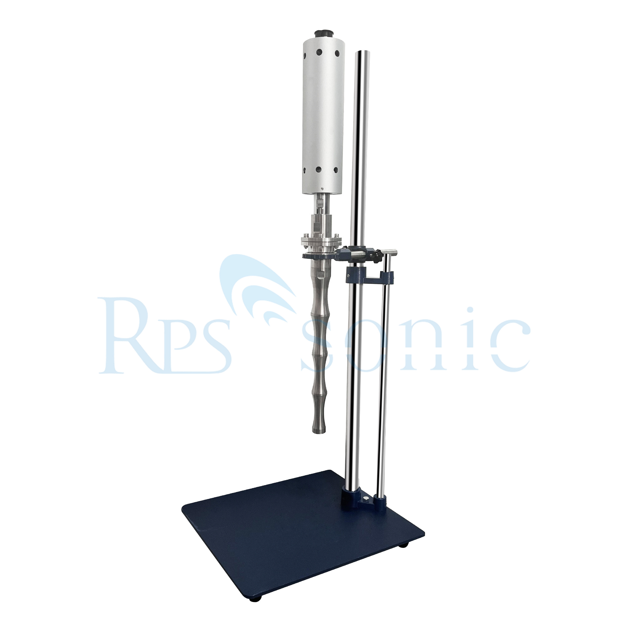 High power ultrasonic water oil mixing machine with industrial holder for emulsification
