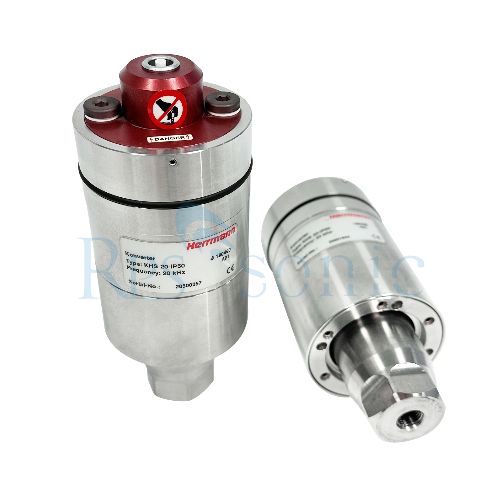 Herrmann ultrasonic converter KHS 20-IP50 for ultrasonic cutting machine Herrmann ultrasonic converter KHS 20-IP50 for ultrasonic cutting machine