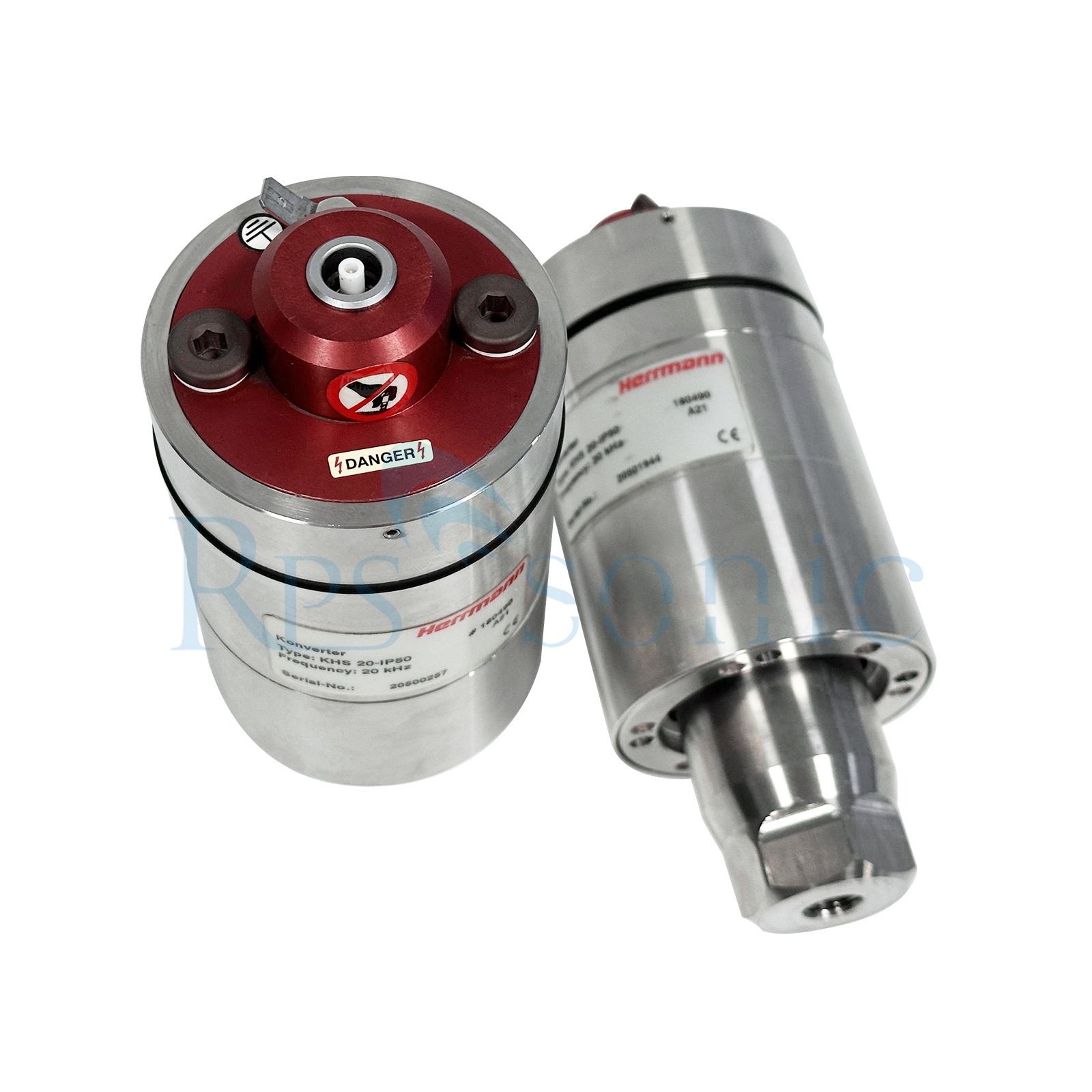 Herrmann ultrasonic converter KHS 20-IP50 for ultrasonic cutting machine Herrmann ultrasonic converter KHS 20-IP50 for ultrasonic cutting machine