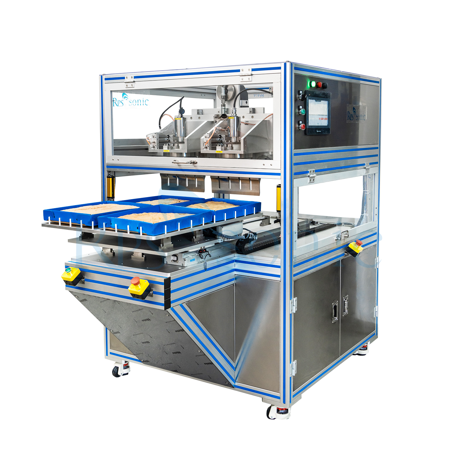20kHz high power ultrasonic food cutting machine automatic type for cake cutting