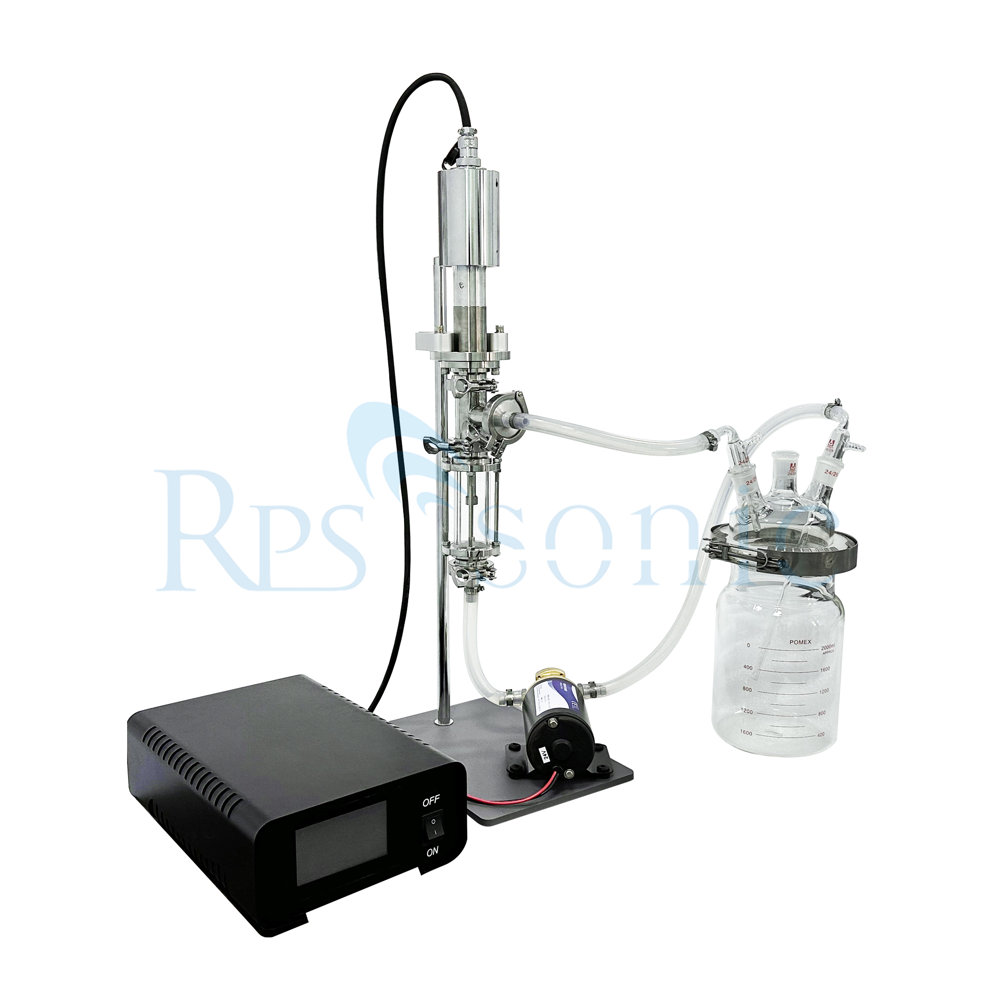 Laboratory scale Ultrasonic circulation treatment equipment ultrasonic sonicator