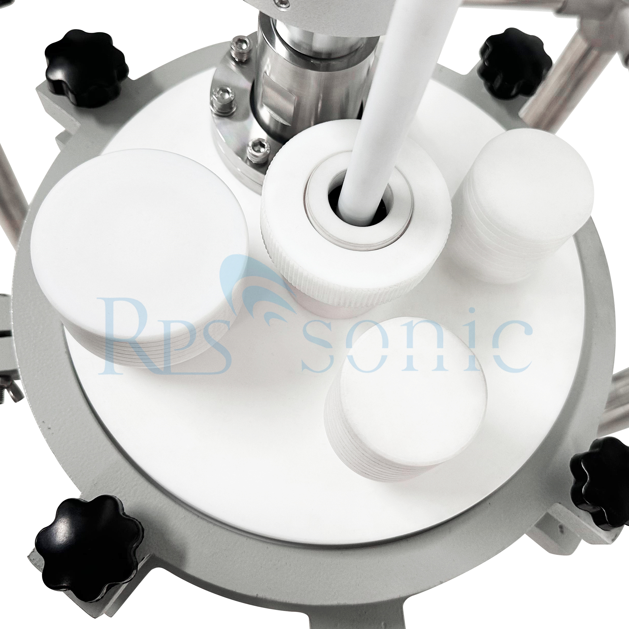 Glass rector ultrasonic homogenizer for nano material dispersion Glass rector ultrasonic homogenizer for nano material dispersion
