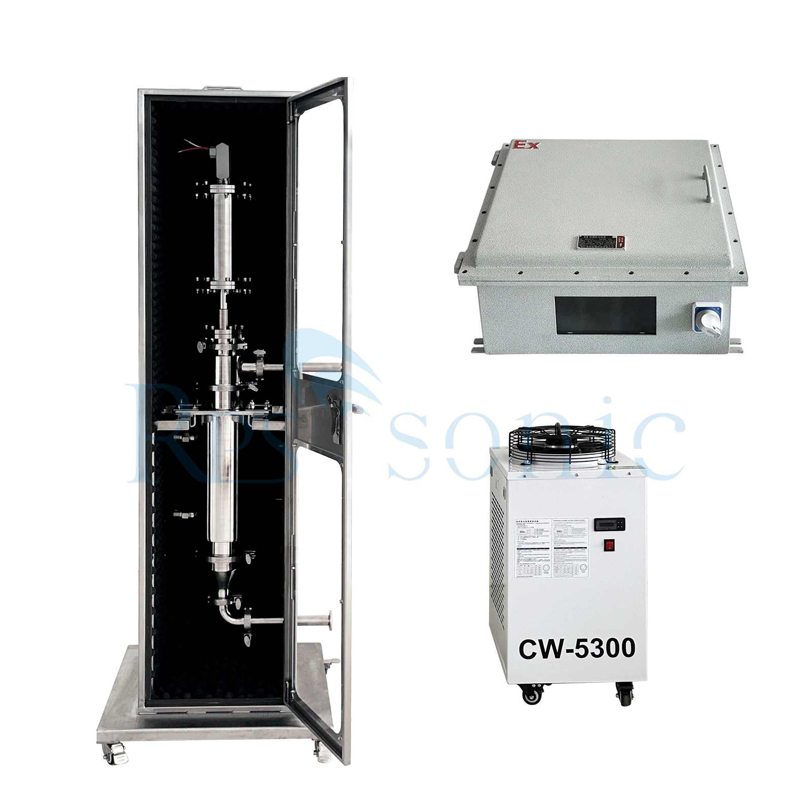 High efficiency soundproof dispersion emulsification explosion-proof ultrasonic homogenizer High efficiency soundproof dispersion emulsification explosion-proof ultrasonic homogenizer