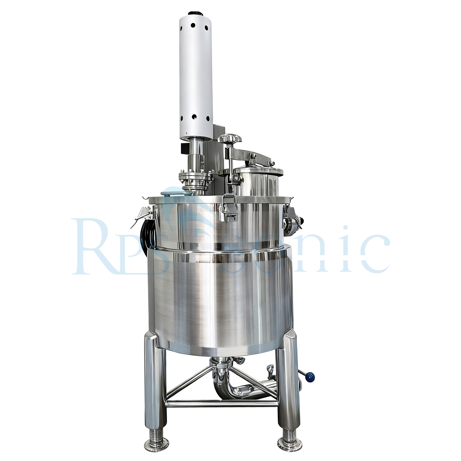 Industrial ultrasonic homogenizer with 30L tank for mushroom extraction Industrial ultrasonic homogenizer with 30L tank for mushroom extraction