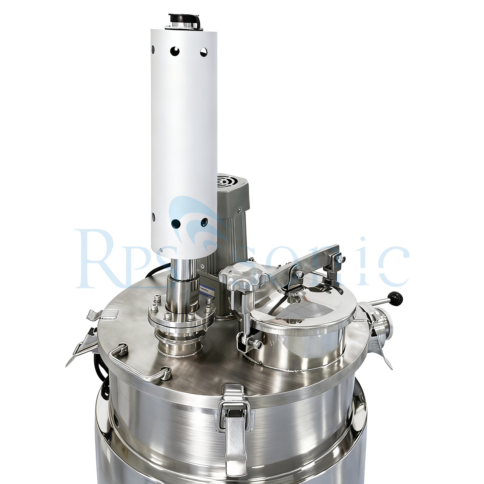 Industrial ultrasonic homogenizer with 30L tank for mushroom extraction Industrial ultrasonic homogenizer with 30L tank for mushroom extraction
