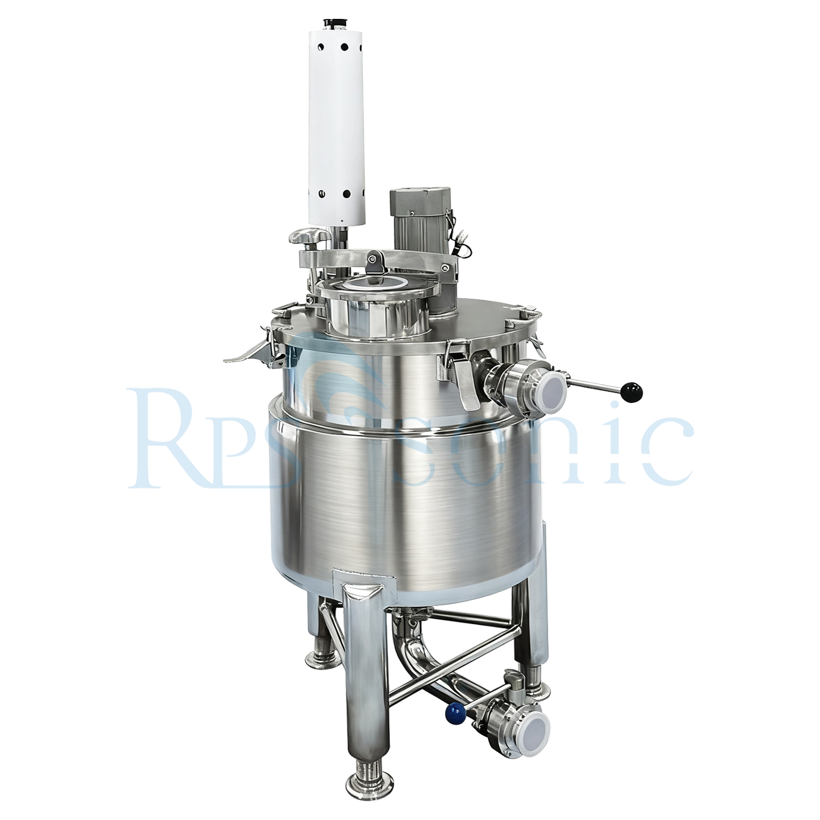 Industrial ultrasonic homogenizer with 30L tank for mushroom extraction Industrial ultrasonic homogenizer with 30L tank for mushroom extraction