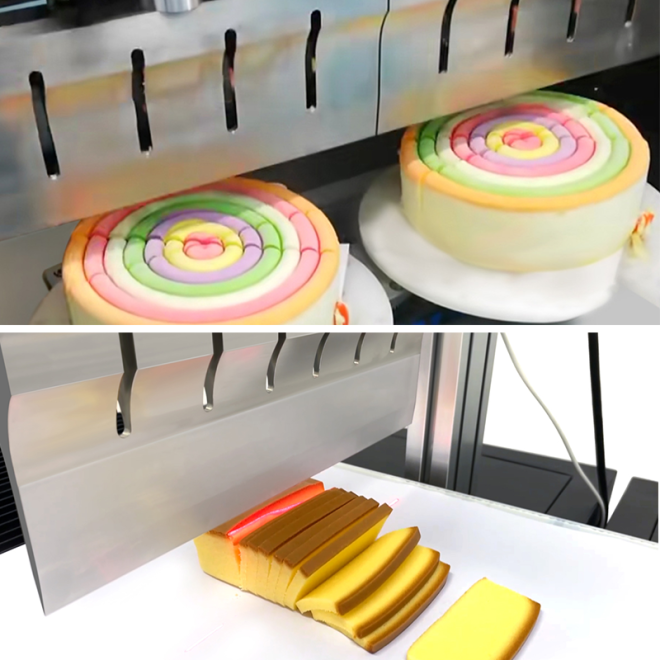 Ultrasonica cake cutting machine
