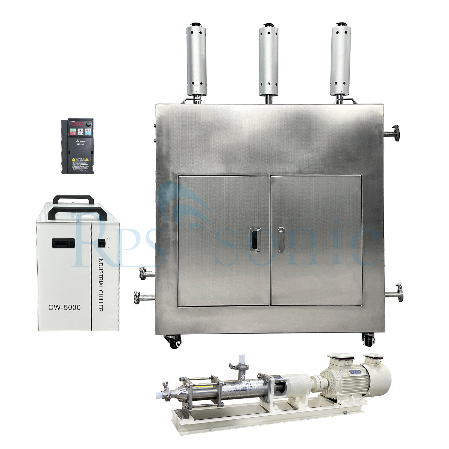 Industrial flow cell 20kHz Ultrasonic Graphene Dispersion Equipment