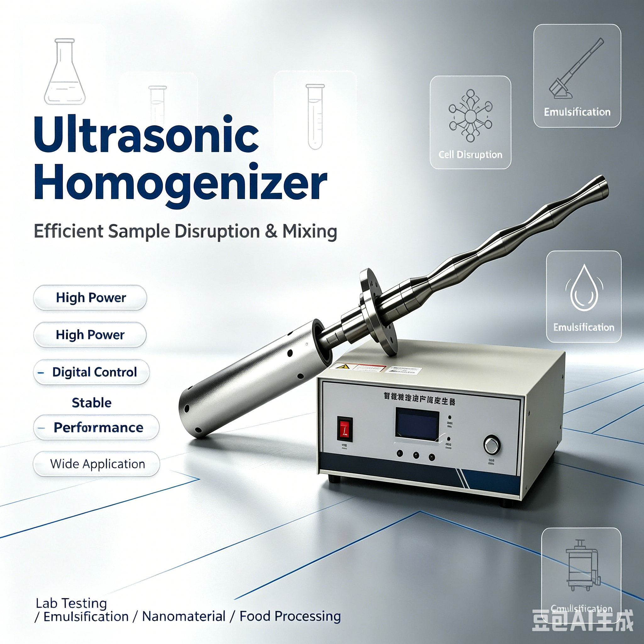 Ultrasonic exraction machine 30Liters reactor with titanium alloy probe 3000w ultrasonic homogenzier Ultrasonic exraction machine 30Liters reactor with titanium alloy probe 3000w ultrasonic homogenzier