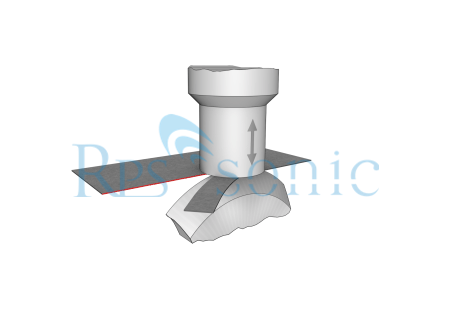 One Piece Ultrasonic Cutting Device Non Woven Ultrasonic Slitting Machine 1