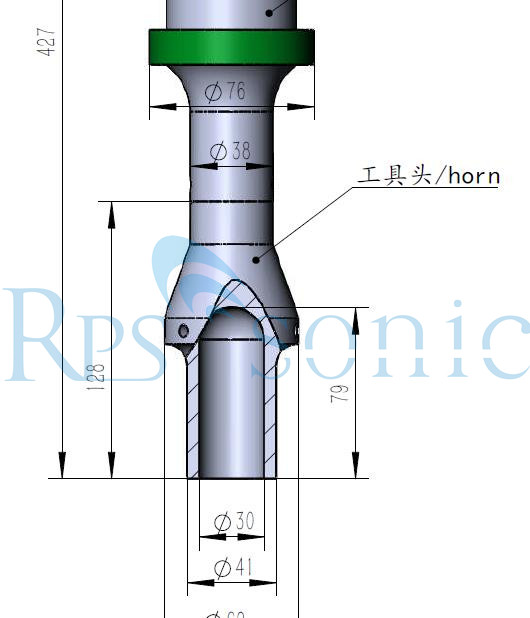 Waterproof Ultrasonic Welding Tool CustomizedUltrasonic Welding Booster 2