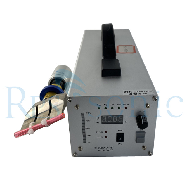 40Khz 82.5mm Ultrasonic cutting machine For Tire rubber cutting with titanium blade