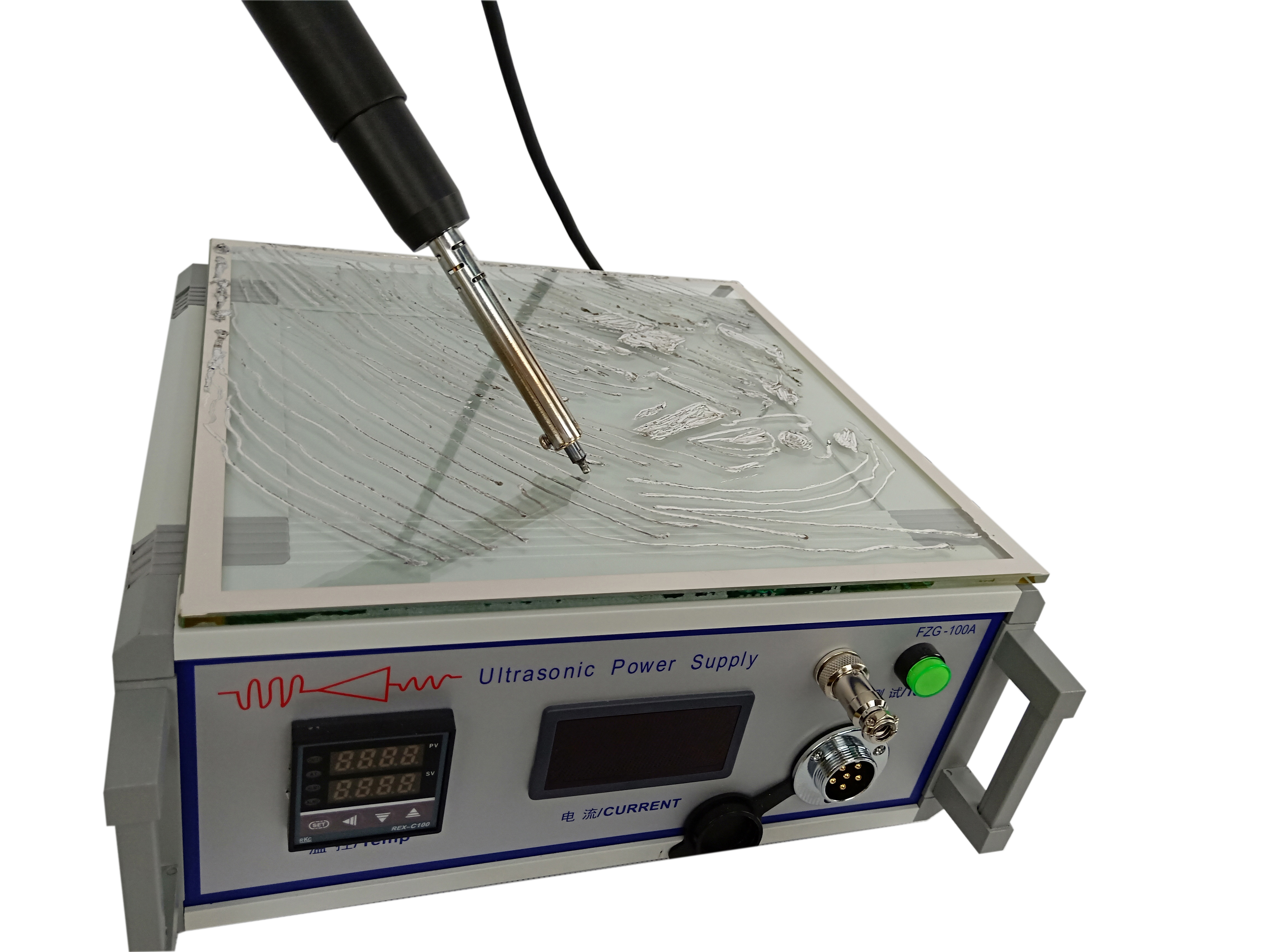60Khz Ultrasonic soldering iron equipment for Soldering Copper Wire on Glass