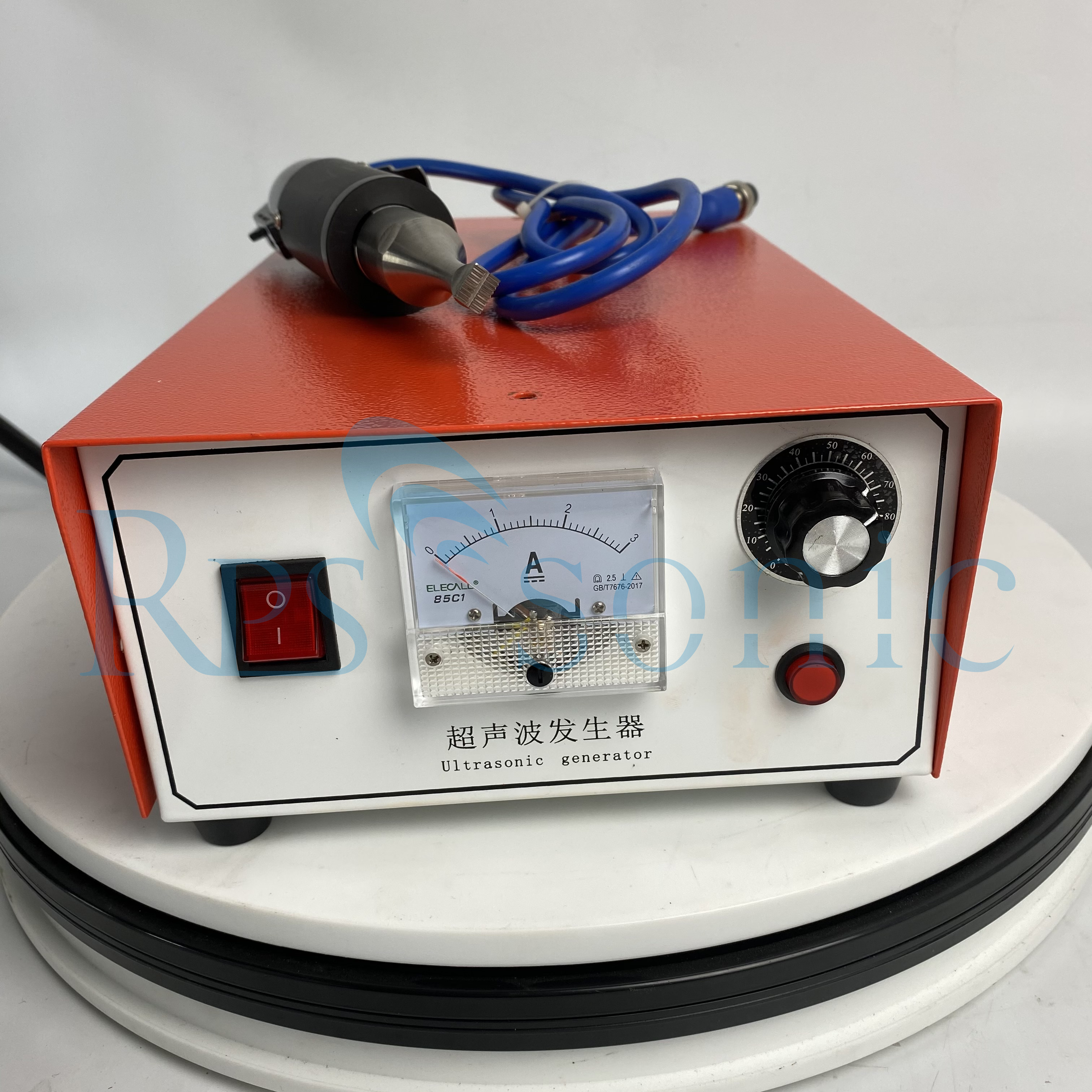 Professional China Plastic Spot Welder - 35Khz Ultrasonic spot welding machine for earloop welding with analog generator – Powersonic detail pictures